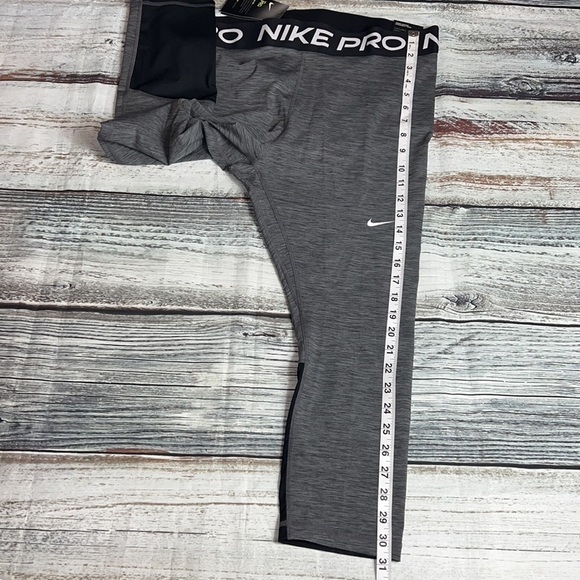 Nike Women’s Pro Grey/Black With Nike Waist Band Dri-Fit Training Tights Size 1X - Picture 9 of 9